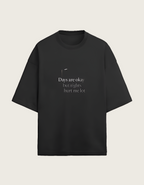 Days Are Okay But Nights Hurt Me A Lot" Unisex Oversized T-Shirt | 240 GSM Heavyweight Cotton | Emotional Streetwear by Personae