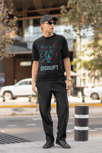 Cyberpunk Neon Tiger Oversized T-Shirt – DISRUPT Techwear Streetwear India