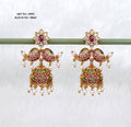Love Bird Kundan Pearl Jhumka Earrings