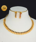 Lakshmi Coin Necklace Set with Earrings – Antique Gold Finish South Indian Temple Jewellery