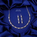 Double Layer Designer Necklace Set with American Diamonds